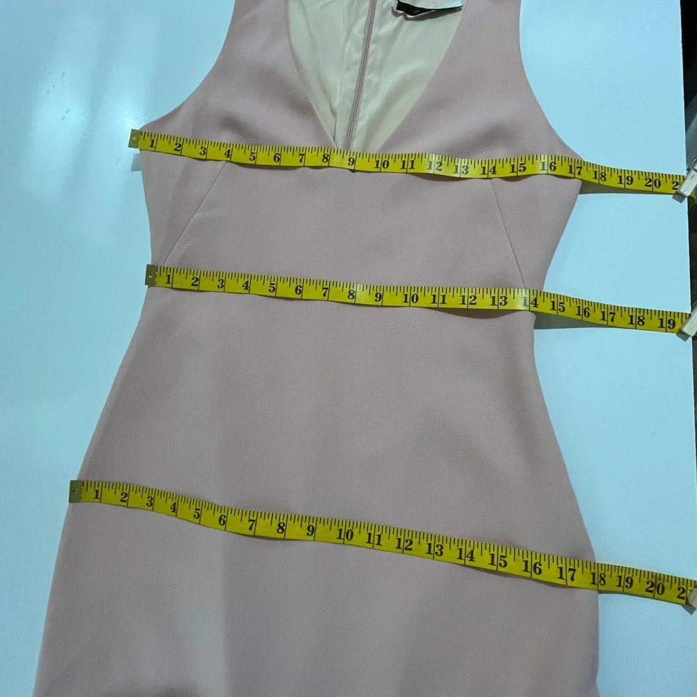 Prabal Gurung Tea Rose Side Slash Midi Dress Womans 8 Pink Silk Designer